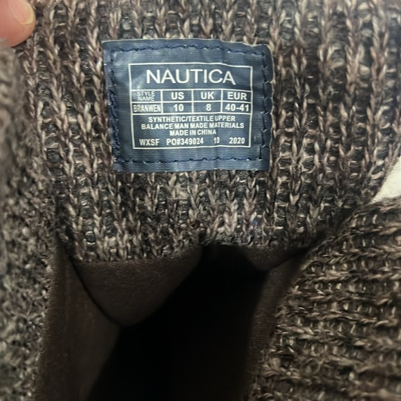 Nautica Forest Green and Chestnut Boots with Vibrant Orange Laces - Picture 6 of 8